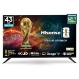 Hisense 108 cm (43 inches) E6S Series 4K Ultra HD Smart LED Google TV 43E6S