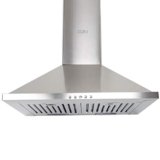 Glen Hood Aqua SS Kitchen Chimney 60cm | 1000 m³/hr Suction Capacity | Baffle Filter | Angular Pyramid Design | Push Button Controls | Silver Finish | 1-Year Comprehensive Warranty and 7-Year on Motor