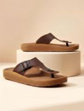 BRUTON Men Slippers | Ortho | Slides | Flipflop | Clogs | Acupressure � Slippers(Brown , 6)