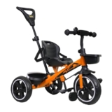 Luusa® Rx500 Kids Tricycle with Parental Control, Seat and seat Belt for Age Group 2+ Years Carrying Capacity Upto 25-KGS Proudly Made in India (Orange)