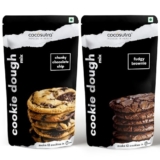 Cocosutra Cookie Dough Mix Combo Pack | Chunky Chocolate Chip & Fudgy Brownie | Makes 24 Cookies | Instant Baking Mix | Made with Natural Ingredients | Easy 3-Step Recipe – Whisk, Scoop & Bake | 2 x 220g (440g)
