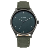 Titan Workwear Quartz Analog Hunter Green Dial Olive Green Leather Strap Watch for Men – NT1802NL02