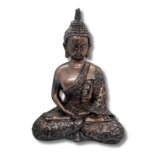 Popsee 7 Inch Meditating Buddha Idol Statue for Home Temple, Living Room, Office Desk| Peaceful Sitting Buddha Figurine for Meditation, Positive Energy| Symbol of Peace, Wisdom and Harmony Ideal Gift