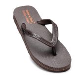 Ortho + Rest Hawaii Chappal Orthopedic Comfort Ortho Care, Bathroom Rubber Flip-Flops (Brown, 6)