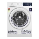 Electrolux 8kg 5 Star Front Load Washing Machine, AutoSense Technology, Full Load Vapour Wash, Hygienic Care, EcoInverter Motor, UltimateCare 300, EWF8024D3WB, White