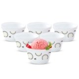 Larah by BOROSIL Ice Cream Bowl/Dessert Set(Set of 6) – Glass, 190 Ml (Cassata)