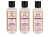 S2M KHADI HERBAL Rose water/Toner Rejuvenating Mist For Face and Body Steam Distilled for all Skin Types 210ml (Pack of 5)