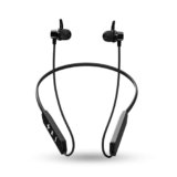 OOGE Tune 22 Neckband Bluetooth Earphones (Black) with 80H Playtime, AI ENC for Calls, Type-C Fast Charging, Bluetooth v5.4, IPX3 Water Resistance, Metallic Buttons, Sleek Design, 3000H Standby