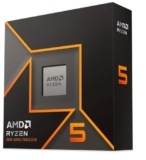 AMD Ryzen 5 9600X Desktop Processor with Integrated Radeon Graphics, 6 cores 12 Threads 32 MB Cache Base Clock 3.9GHz Upto 5.4GHz AM5 Socket, Memory DDR5 Up to 5600 MT/s, 65W TDP – 100-100001405WOF