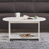 Home Centre | Helios Reynan Coffee Table | Center Table for Living Room | Engineered Wood | White | 1 Year Warranty