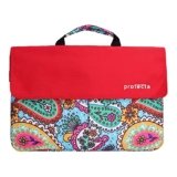 Protecta Charlie 14.1 Inch Stylish Laptop Bag for Women & Men, Ideal as Office Hand Bag or as Sling Bag Soft Velvety Interiors & Water Repellent Outer Fabric – (Attractive Indian Print)