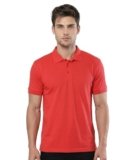 Scott International Men’s Cotton Polo T-Shirt | Regular Fit | Breathable & Soft Fabric | Classic Collar with Button Placket | Casual & Office Wear | Summer Essential Polo Tee for Men Red