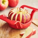 Plastic & Stainless Steel Apple Cutter (Red) – Colors May Vary
