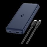 Spigen 20000 mAh 22.5 W Slim Pocket Size Power Bank(Navy Blue, Lithium Polymer, Fast Charging for Mobile, Tablet, Earbuds)