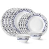 Larah by Borosil Ocean Fluted Series Opalware Dinner Set | 12 Pieces for Family of 4 | Microwave & Dishwasher Safe | Bone-Ash Free | Crockery Set for Dining & Gifting | Plates & Bowls | White