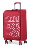 Verage Nevada 59 cm Soft-Sided Carry-On Cabin Size Expandable Suitcase 8 Wheel Spinner Luggage Trolley Bag (VRNVD1-20-RD)