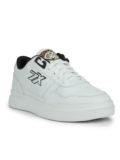 Liberty Leap7x NICOLAS-1E Lacing Casual Sneakers for Men with EVA Sole|PVC Upper|Memory Foam Insole|Stylish & Comfortable|Breathable, Lightweight & Flexibility|Shock Absorption (White – 44 EU)
