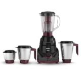 Havells Prisma 750 W 4 Jar Mixer Grinder| 3 Speed With Pulse Function| Air Vent Technology| Stainless Steel Blades| Wider Mouth Jars| Overload Protecton| 2-Year Product Warranty (Black)