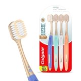 Colgate Gentle Enamel Ultra Soft Bristles Manual Toothbrush for adults, 4 Pcs (Buy2 Get 2), Soft Bristles for Enamel Care,Multicolor
