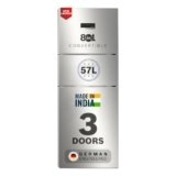 Bosch 302L, 3 Star, MaxFlex Convert Frost Free Triple Door Refrigerator | 8-in-1 Convertible Storage Modes | 57L Extra Convertible Zone | Cool Extend up to 18 hours (CMC33S23VI, 2026 Model,Fine Steel)