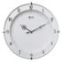 Ajanta Designer Plastic Small Square Battery Operated Wall Clock with Large Numbers (23.9 x 23.9 x 3.2 cm, Quartz, Gold)