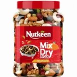 Nutkeen Healthy Nutmix, Dried Almonds, Black Raisins, Cashewnuts, Cranberries, Black Dates, Cherries & Dried Amla| & Many More. (Pack of Jar) (500GM (pack of 1))