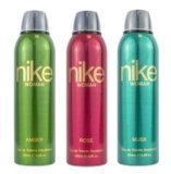 Nike Women Deodorant Spray Combo (Amber + Rose + Musk) – 200ml Each | Pack of 3 Long Lasting Body Spray | Odour Control & Freshness | Deo for Women