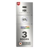 Bosch 302L, 3 Star, MaxFlex Convert Frost Free Triple Door Refrigerator | 8-in-1 Convertible Storage Modes | 57L Extra Convertible Zone |Cool Extend up to 18 hours (CMC33S23VI, 2026 Model, Fine Steel)
