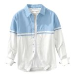 Afflatus Men’s Stylish Cotton Casual Shirt | Full Sleeve Button-Down Shirt | Comfortable Breathable Fabric | Perfect for Casual Office and Outing Wear Sky