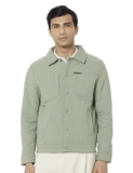 Qube By Fort Collins Men’s Regular Fit Lightweight Winter Jacket – Textured Fabric, Warm & Stylish Outerwear