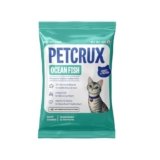 Petcrux Dry Adult Cat Food, Ocean Fish Flavor, with Omega 3 & 6 and Taurine, Complete & Balanced Nutrition for Adult Cats, Trial Pack 50 g