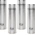 cello Ozone ISI Certified Single Wall Leakproof & Rustproof 1000 ml Stainless Steel Bottle(Pack of 4, Silver)