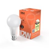 GM GEO 12 Watt LED Bulb 6500K Cool Day Light | Voltage Surge Protection & High Durability | 85% Energy Saving | 1 Year Warranty | Made in India – Pack of 1