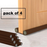 DEAGAN Draft Guard for Door Bottom to Prevent Noise, Dust & Insects (Brown Color Pack of 1) Twin Door Draft Fabric Cover Guard, Cool/Hot Maintain in Room | Door Gap Sealer & Stop Unwanted Dust, Insects, Light from Door | Washable Made in India (Multi Color) Pack of (4) Door Bottom Sealing Strip Guar