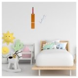 Kayra Decor Cricket Bat with Signature Wall Stencil – Size 12 Inch x 12 inch.