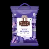 INDIA GATE Flavourful & Fine Daily Premium Basmati Rice (Long Grain, Polished)(5 kg)