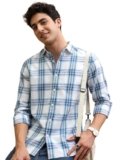 Highlander Men’s Slim Fit Check Shirt for Men | Checks Shirt | Long Sleeves | Regular Collar | Men Shirts | Shirts for Men