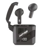 iNFiRe Firebud 64 Wireless Earbuds with 40H Playtime, Bluetooth 5.3, AI Voice Assistant, Touch Control for Calls, Music & Movies (Midnight Black)