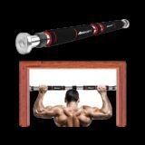 BOLDFIT Pull Up Bar For Home Wall Chin Up Bar For Home Workout Door Pullups Rod Stand Pull-up Bar(Black, Red)