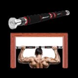 BOLDFIT Pull Up Bar For Home Wall Chin Up Bar For Home Workout Door Pullups Rod Stand Pull-up Bar(Black, Red)