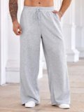 FLYcollection Solid, Striped Men Grey Track Pants