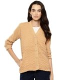 Aarika Womens Fawn Colour Woolen Sweater-(S-L)-(CG-W-MD-06-FAWN-M)