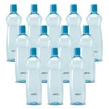 MILTON Pacific 1000 Pet Water Bottles, 1 Litre Each, Set of 12, Sky Blue | BPA Free | Leak Proof | Office Bottle | Gym Bottle | Home | Kitchen | Travel Bottle | Hiking | Treking Bottle | Reusable