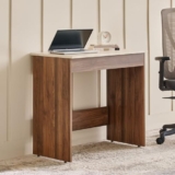 Home Centre | Addison Compact Study Desk | Engineered Wood | Brown | 1 Year Warranty