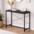 Amazon Brand – Solimo Metal Railing Pot Stand with Adjustable Hanger and Hanging Shelves (Black, Set of 1) | Hanging Pot Stand for Balcony Railings