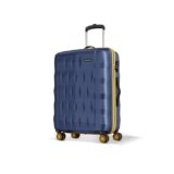 Aristocrat Comet Medium Polycarbonate Hard Case 8-Wheel Trolley Bag, Blue