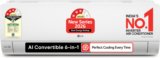 LG 2026 Model 1.5 Ton 3 Star Split Smart Inverter Faster Cooling and Energy Saving, AI Convertible 6-in-1 Cooling, HD Filter with Anti Virus Protection, Cools at 55 Degree celsius, Him Clean, VIRAAT Mode and Diet Mode Plus AC(AS-Q18JNXE1, White)