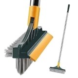 YETI 3-in-1 Bathroom Cleaning Brush with Wiper – Bathroom Cleaning Brush Long Handle 180° Rotate Toilet Brush Bathroom Tiles Cleaning, Wiper Floor Scrub for Kitchen Bathroom Cleaning (Multi-Color)