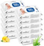 EVELANCE Caring Baby Wet Wipes with lid & Aloe Vera Extract| 72 Pieces|Pack Of 12(864 Wipes)