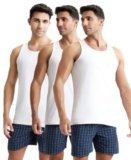 Jockey 8820 Men’s Super Combed Cotton Round Neck Sleeveless Vest with Extended Length for Easy Tuck (Pack of 3)_White_XXL